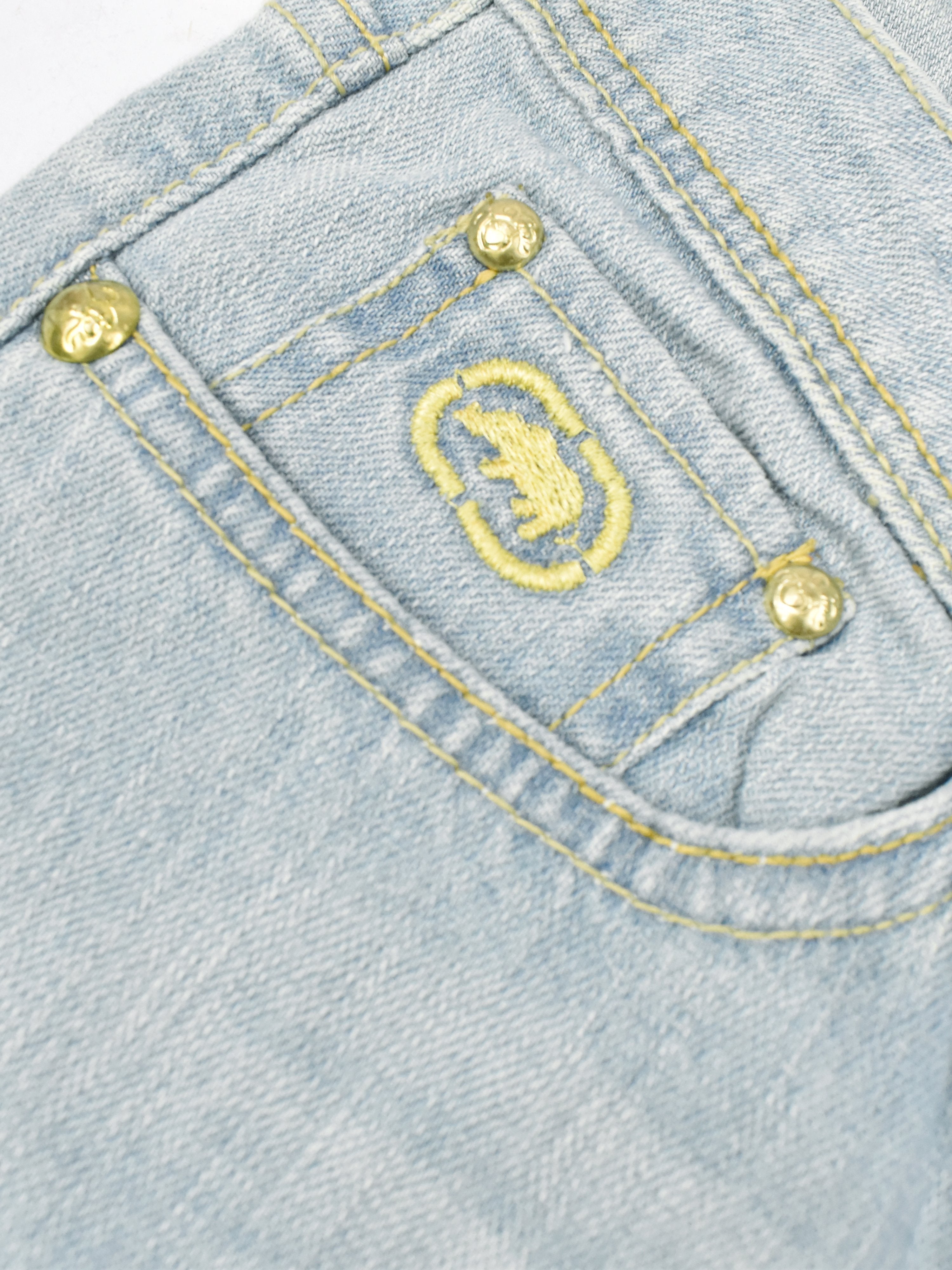 Ecko Red Denim Short For Ladies-Sky Blue-SP2437