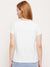 Here Kitty Crew Neck T Shirt For Women-White With Print-SP3018