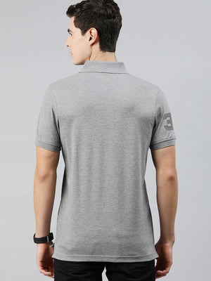 Basic London Half Sleeve Polo Shirt For Men-Grey Melange-SP1940/RT2486