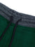 George Soft Ribb Slim Fit Fleece Jogger Trouser For Kids-Dark Green With All Over Print-SP860