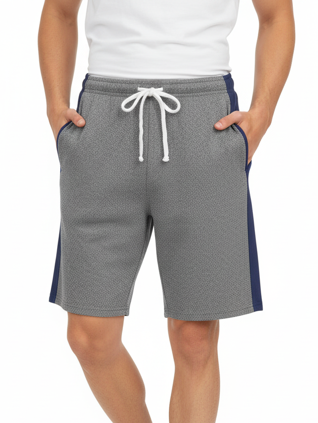 Stylish Single Jersey Short For Men-Dark Grey-NSK42