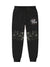 Drift King Slim Fit Terry Fleece Jogger Trouser For Kids-Black With Camouflage Panel-SP909