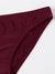 New stylish Crinkled Satin Bikini Bottom For Ladies-Maroon-BR731