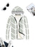 Mango Quilted Inner Fur Zipper Hoodie For Kids-Slate Green With White-SP1208