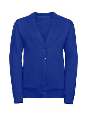 Beezer Fleece Without Pockets Cardigan Sweatshirt For Kids-Dark Blue-SP234