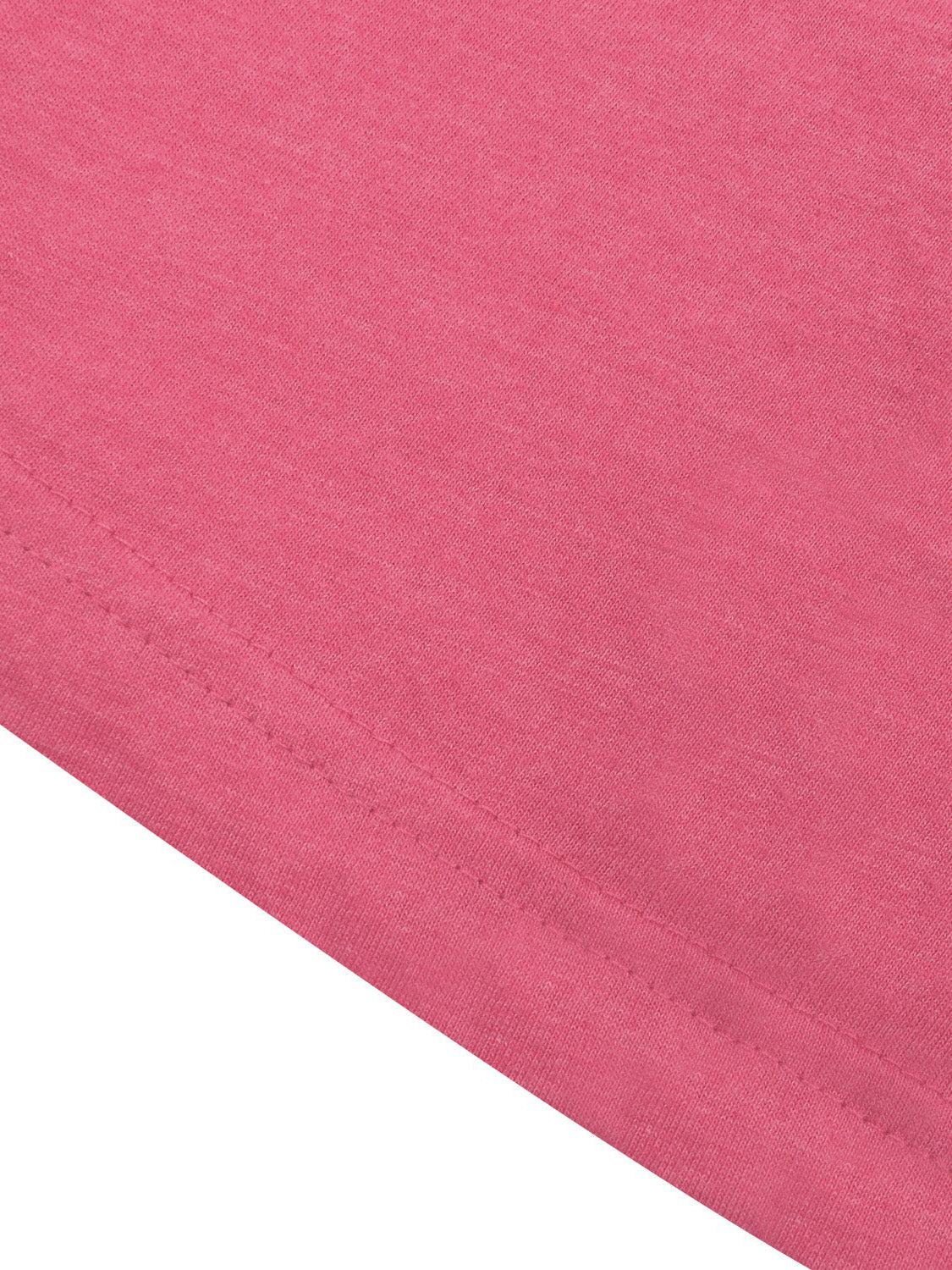L.A.T Crew Neck Single Jersey Tee Shirt For Kids-Pink Melange-SP2094