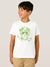 Lee Short Sleeve Tee Shirt For Kids-White with Print-SP2200
