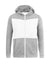 Next Fleece Zipper Hoodie For Men-Grey Melange with White Panel-SP838