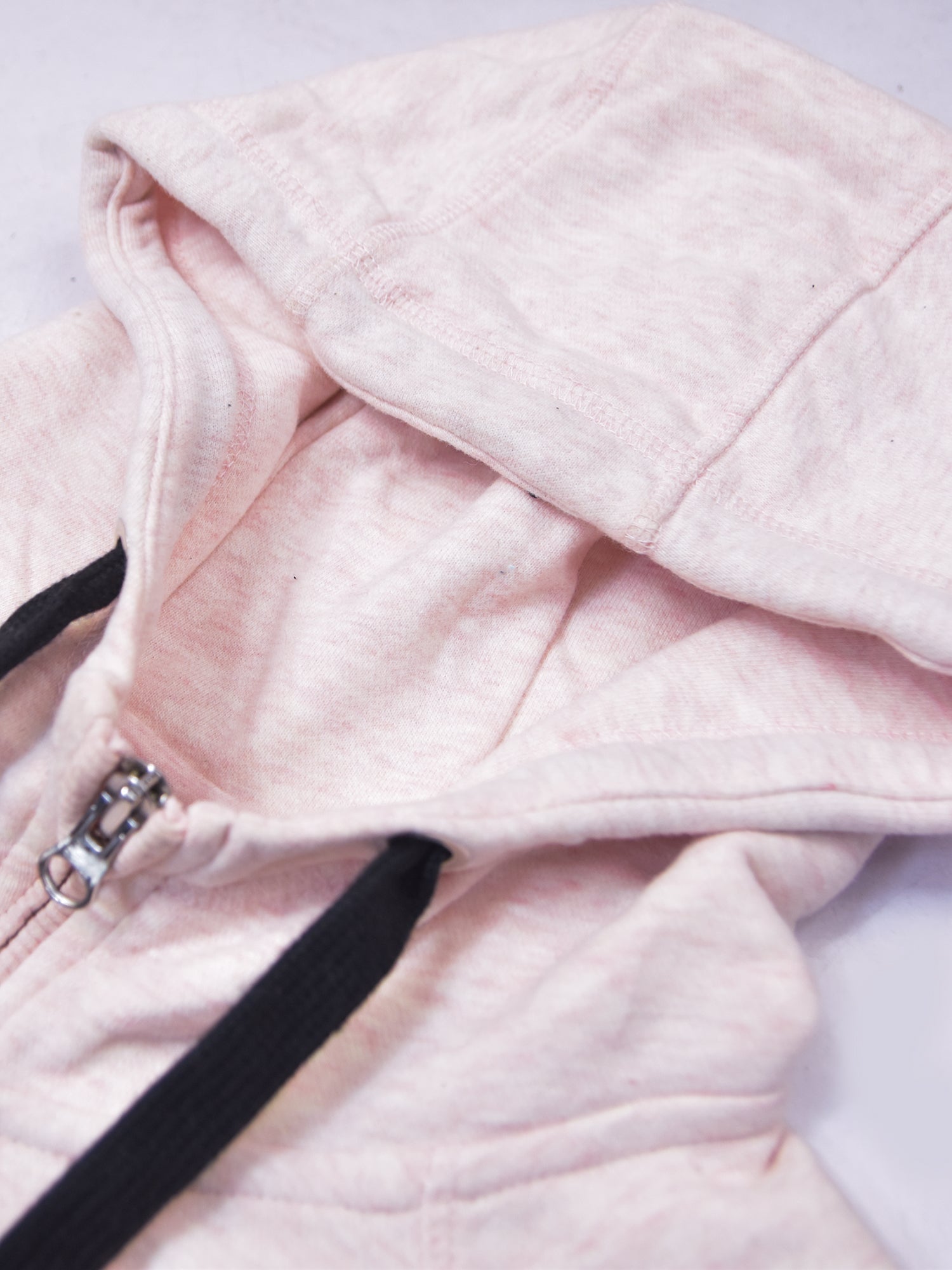 Adidas Terry Fleece Zipper Hoodie For Men-Pink Melange-BE05