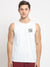 BB Single Jersey Sleeveless Tee Shirt For Men-White-SP1904