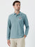 Louis Vicaci Long Sleeve P.Q Polo Shirt For Men-Bond Blue-SP1747