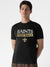 47 Single Jersey Crew Neck Tee Shirt For Men-Black with Print-SP1825