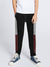 Next Single Jersey Trouser For Kids-Black with Grey & Maroon Stripe-BE2011