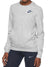 NK Fleece Cozy Classic Sweatshirt For Ladies-Grey Melange-RT896