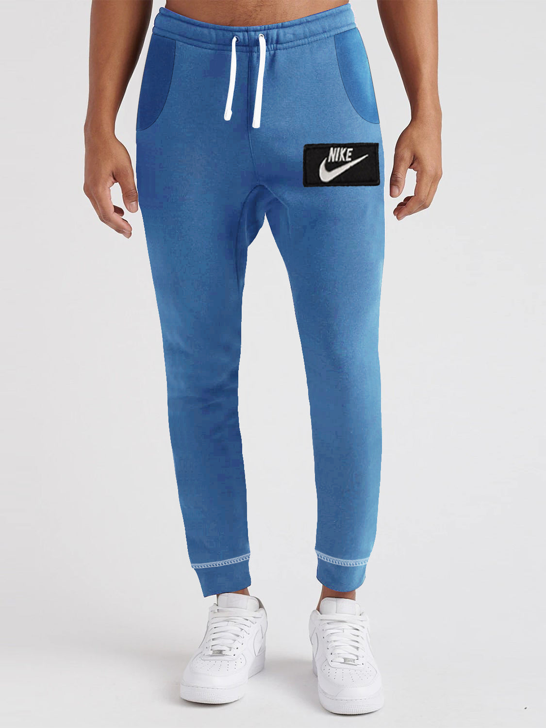 NK Fleece Slim Fit Trouser For Men-Blue-SP556
