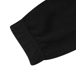 NK Terry Fleece Gathering Bottom Trouser For Men-Black-RT1585