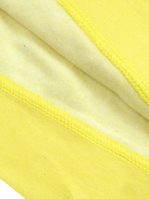 Nyc Polo Fleece Shawl Collar Pullover Hoodie For Men-Lime Yellow-SP1277