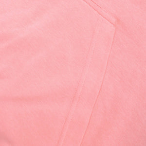 NK Fleece Short Sleeve Hoodie For Ladies-Light Pink-RT931