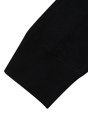 NK Fleece Slim Fit Without Pockets Jogger Trouser For Ladies-Black-SP970