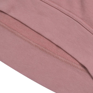 NK Terry Fleece Light Lace Up Hoodie For Ladies-Light Pink-BR117