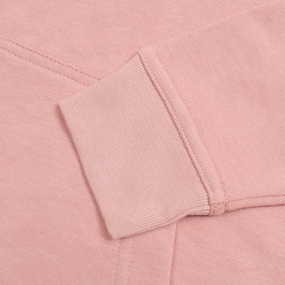 NK Terry Fleece Lace Up Hoodie For Ladies-Light Pink-RT903