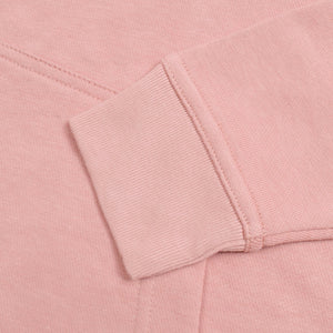 NK Terry Fleece Lace Up Hoodie For Ladies-Light Pink-RT903