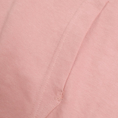 NK Terry Fleece Lace Up Hoodie For Ladies-Light Pink-RT903