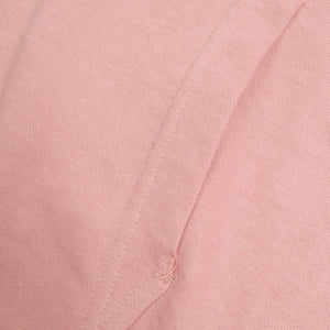 NK Terry Fleece Lace Up Hoodie For Ladies-Light Pink-RT903