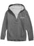 Nyc Polo Terry Fleece V Neck Hoodie For Ladies-Charcoal Melange-SP1557