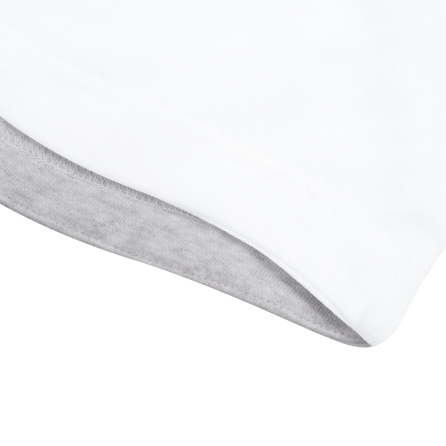 NYC Polo Terry Fleece Essential Pullover Hoodie For Ladies-White & Grey Melange-SP420