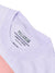 P&B Crew Neck Single Jersey Tee Shirt For Kids-Light Purple Faded & Pink Panel-SP2196