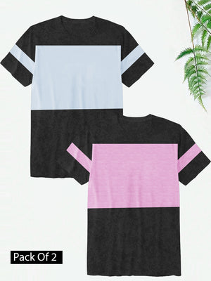 Pack Of 2 Half Sleeve T Shirt For Men