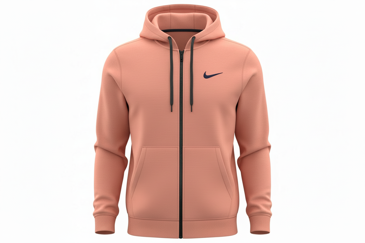 Peach Nike Hoodie Mockup