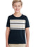 NXT Crew Neck Single Jersey Tee Shirt For Kids-Navy & White with Stripes-SP2288