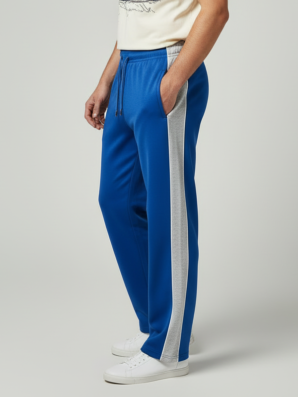 Stylish Regular Fit Single Jersey Summer Trouser For Men-Royal Blue-NST09