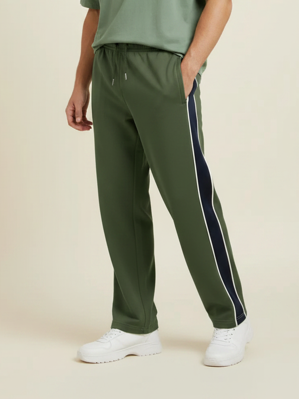 Stylish Regular Fit Summer Trouser For Men-Olive Green-NST28