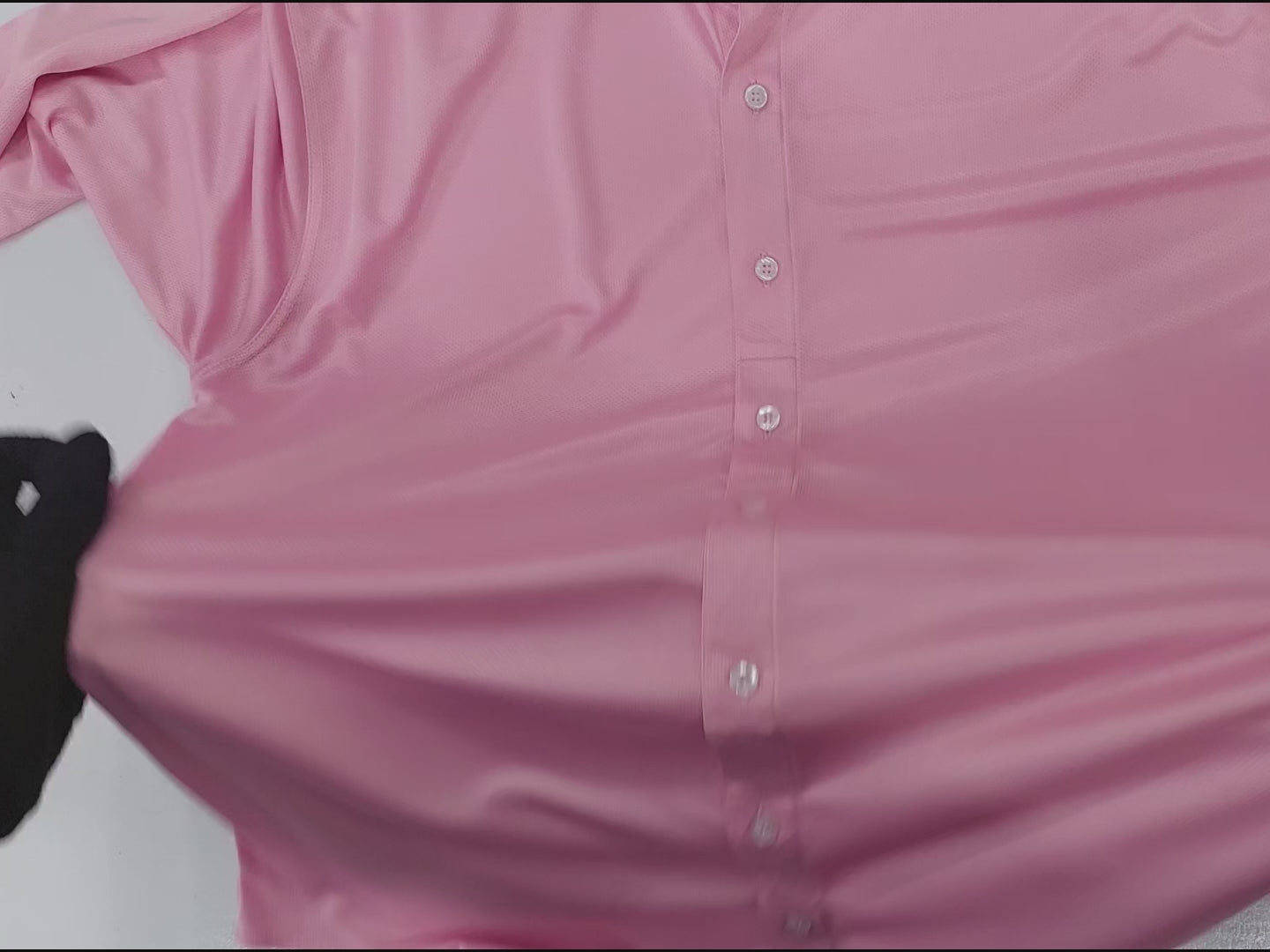 Rawgear 4 Side Lycra Slim Fit Long Sleeve Casual Shirt For Men-Pink With Dots-RG07