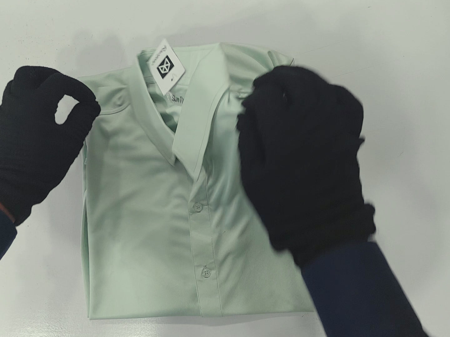 Rawgear 4 Side Lycra Slim Fit Long Sleeve Casual Shirt For Men-Light Mint-RG14