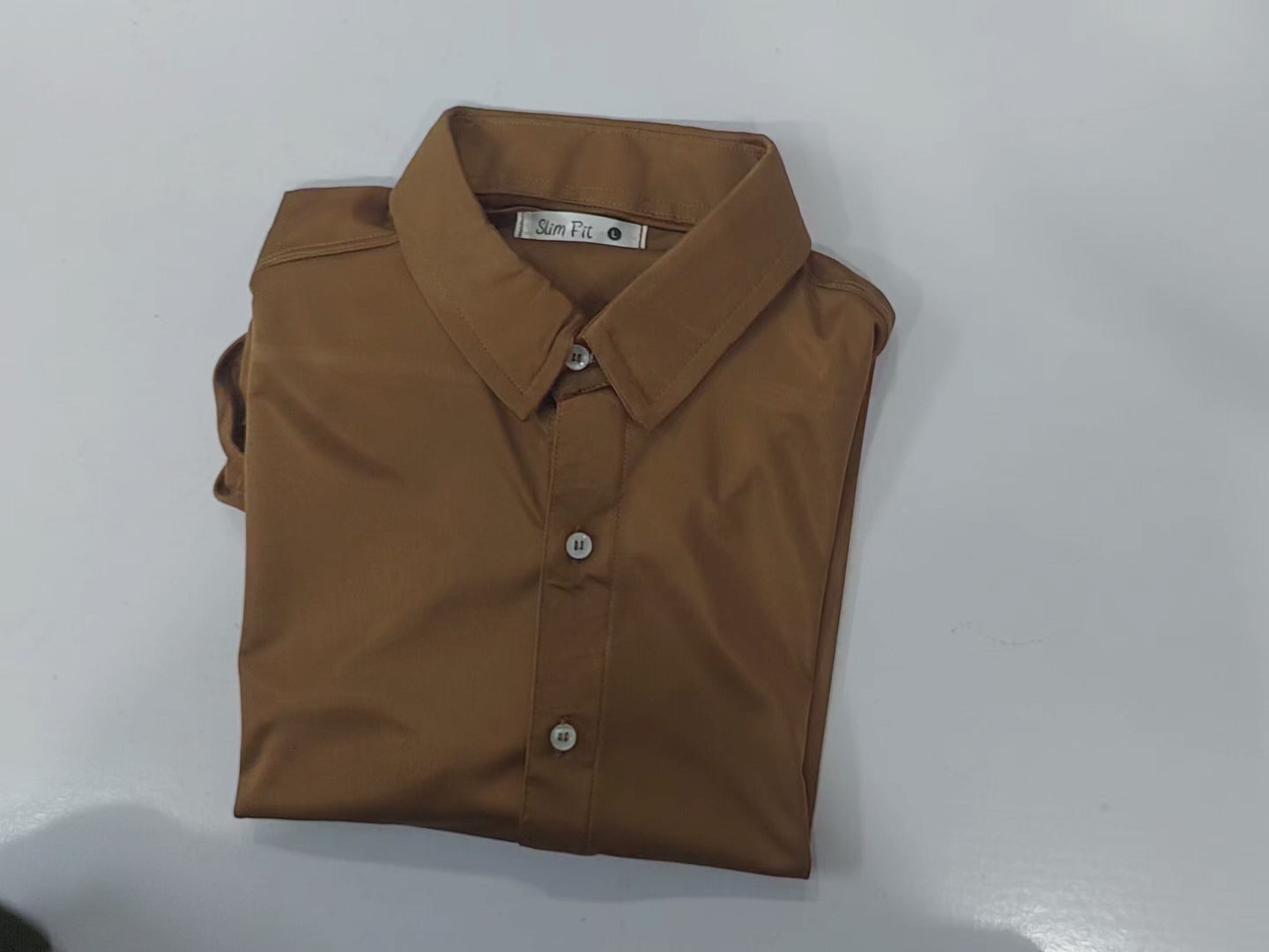 Rawgear 4 Side Lycra Slim Fit Long Sleeve Casual Shirt For Men-Khaki-RG02