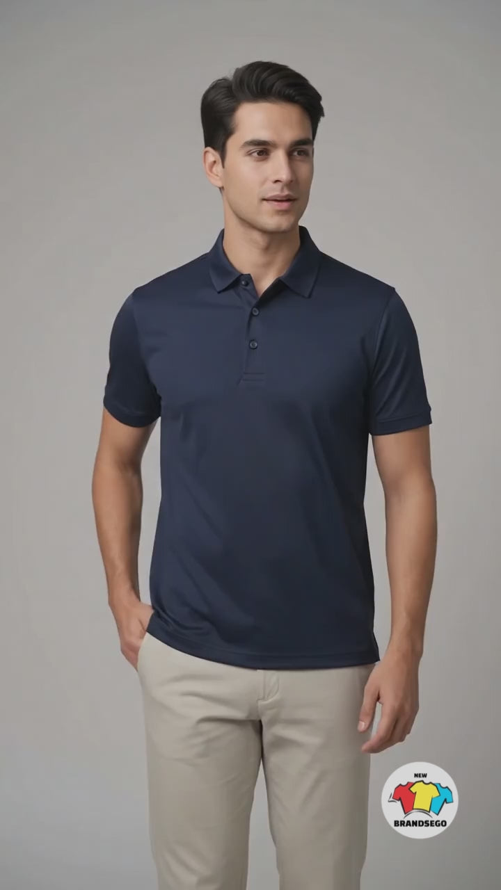 Rawgear Summer Dry Fit Polo Shirt For Men-Dark Navy-BE5149