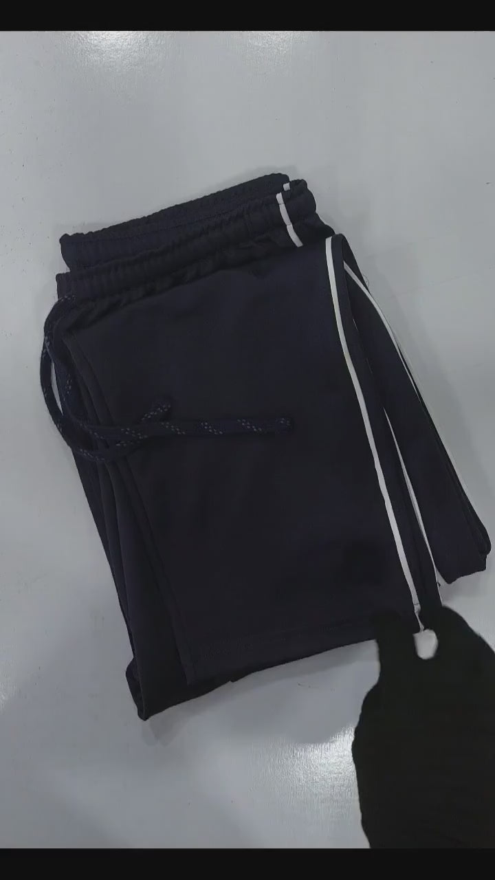 Stylish Regular Fit Interlock Summer Trouser For Men-Dark Navy-NST26