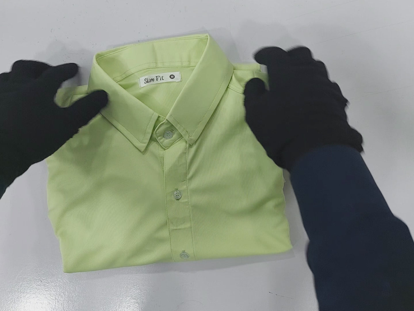 Rawgear 4 Side Lycra Slim Fit Long Sleeve Casual Shirt For Men-Lime Green-RG05