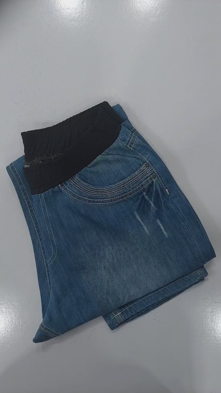 Stylish Regular Fit Pent Trouser For Ladies-Blue Faded-SPT03