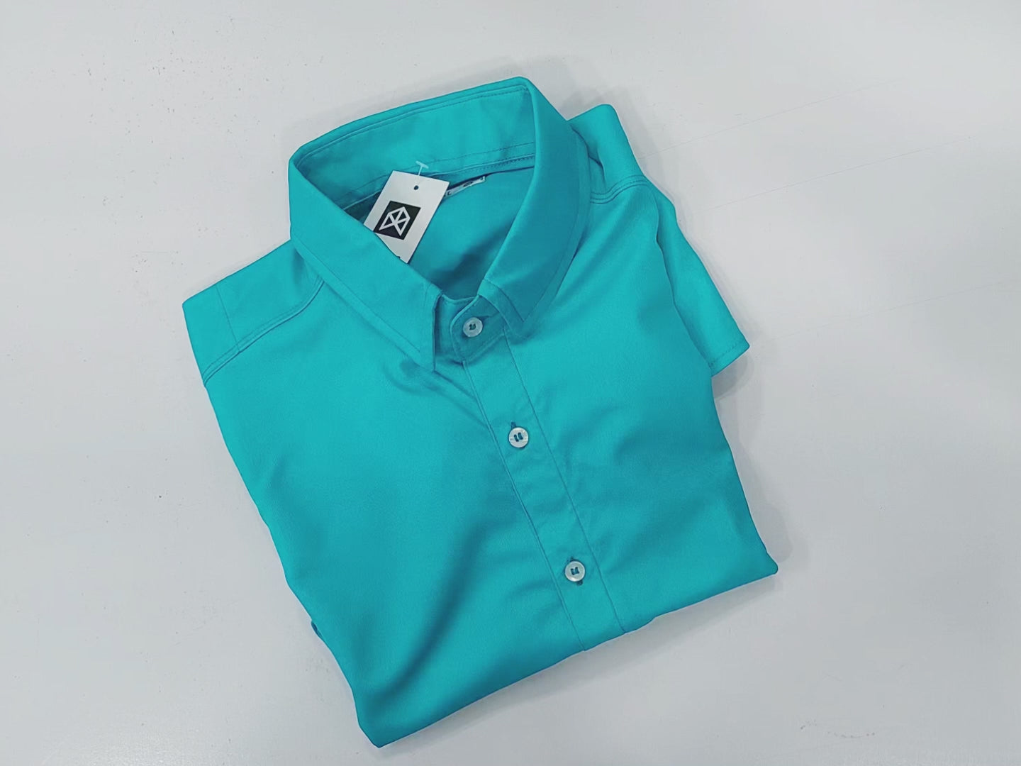 Rawgear 4 Side Lycra Slim Fit Long Sleeve Casual Shirt For Men-Cyan Blue-RG15