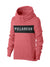 P&B Fleece Pullover Hoodie For Men-Coral Pink Melange With Black Panel-SP628