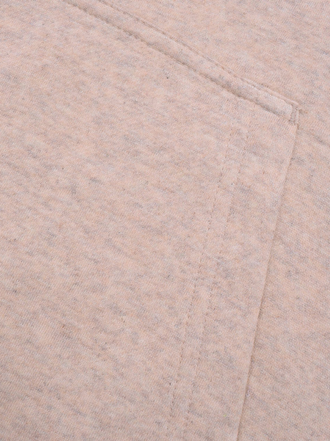 P&B Fleece Pullover Hoodie For Men-Peach Melange With Burgundy Panel-SP638