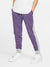 Red Pearl Ribb Slim Fit Jogger Trouser For Kids-Light Purple With All Over Print-SP872