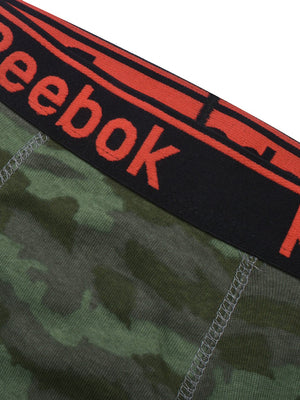 Reebok Boxer Shorts For Men-Green Camouflage Print-SP2793