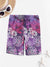 Next Summer Single Jersey Short For Men-Purple with Allover Flowers Print-SP2051