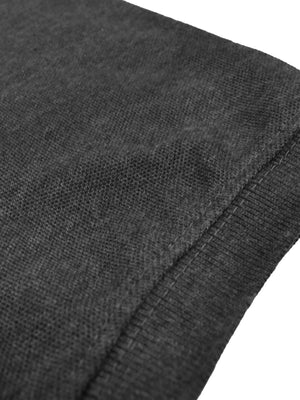 Basic London Half Sleeve Polo Shirt For Men-Charcoal Melange-SP1939